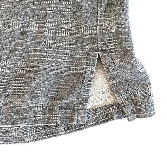 Island Republic Mens Shirt Sz XXL Short Sleeve Button Up Gray Stripes 100% Silk - Picture 10 of 12